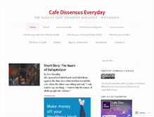 Tablet Screenshot of cafedissensusblog.com